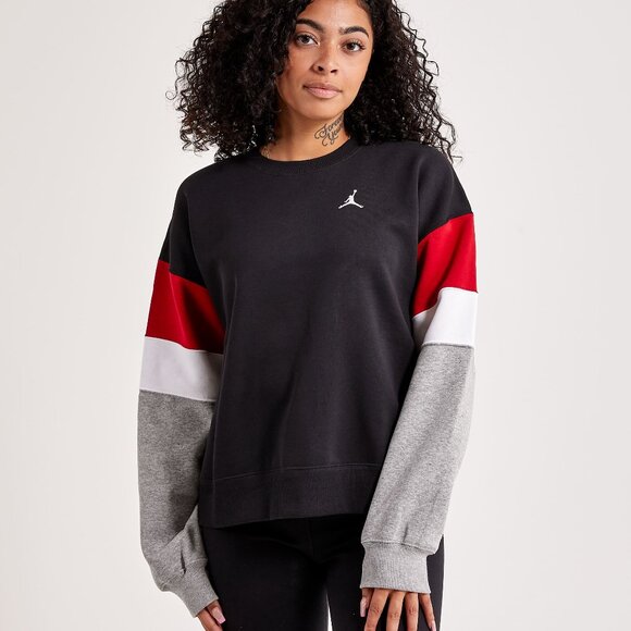 Jordan Brooklyn Fleece Crewneck Sweatshirt Womens Small - Picture 1 of 6